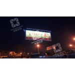 路邊戶外T型結構廣告牌照明